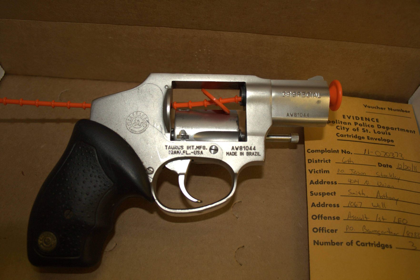 DNA on revolver